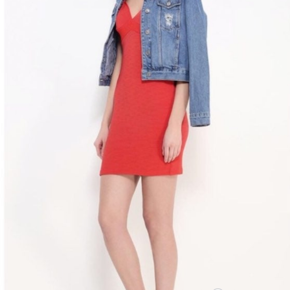 Red TopShop Body-Con Dress